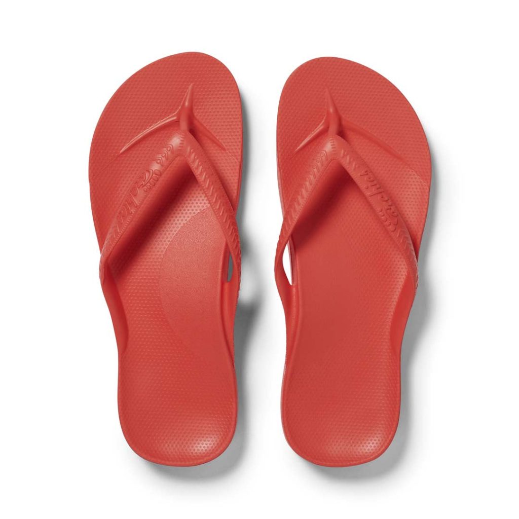 Arch Support Flip Flops - Classic - Coral